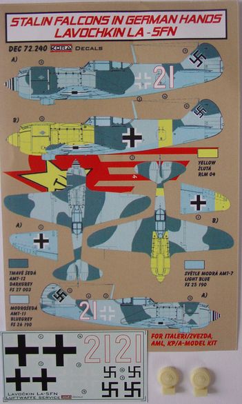 Stalin Falcons in German hands; Lavochkin La5FN DEC72240