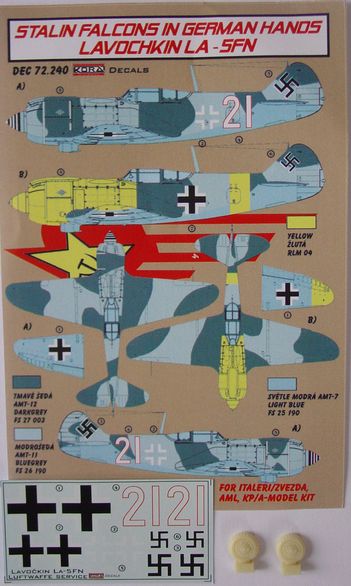 Stalin Falcons in German hands; Lavochkin La5FN  DEC72240