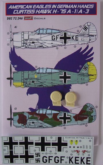 American Eagles in German hands: Curtiss Hawk H75A-1/A-3  DEC72246