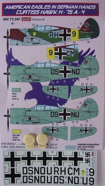 American Eagles in German hands: Curtiss Hawk H75A-4 DEC72247