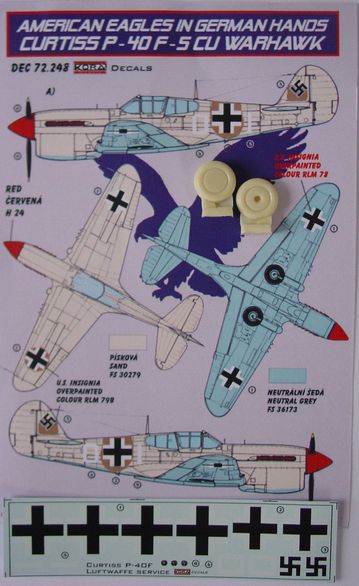 American Eagles in German hands: Curtiss P40F-5CU Warhawk  DEC72248