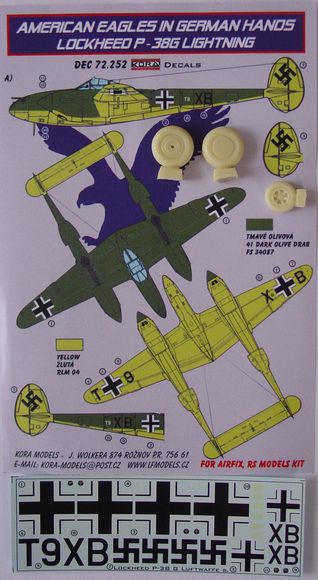 American Eagles in German hands: Lockheed P38G Lightning DEC72252