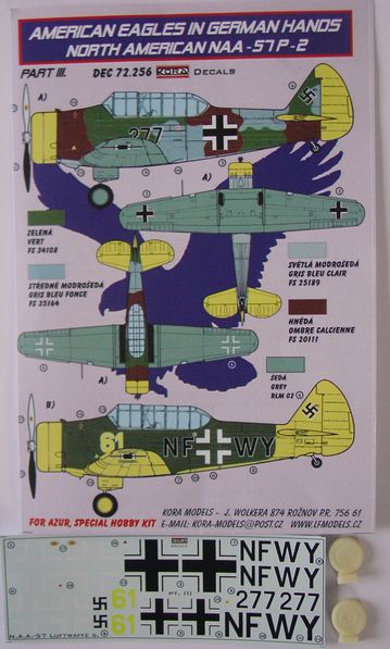 American Eagles in German hands: North American NAA57P-2 Part 3  DEC72256