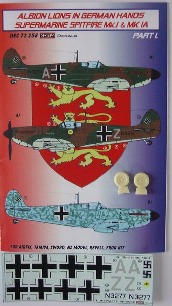 Albion Lions in German hands: Spitfire MKI and MKIa part 1 DEC72258