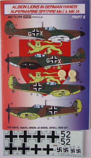 Albion Lions in German hands: Spitfire MKI and MKIa part 2 DEC72259