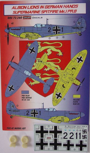 Albion Lions in German hands: Spitfire PR1b  DEC72260