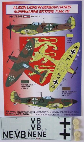 Albion Lions in German hands: Spitfire MKVb DEC72262