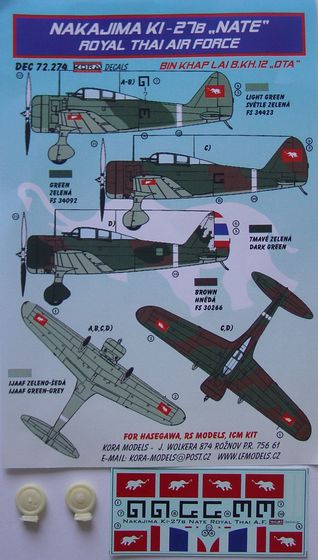 Nakajima Ki27b 'Nate' (Royal Thai AF)  DEC72274