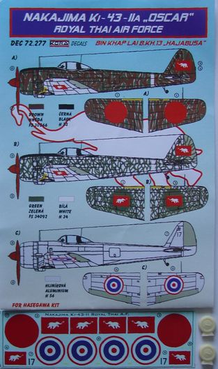 Nakajima Ki43-IIa 'Oscar'(Royal Thai AF)  DEC72277