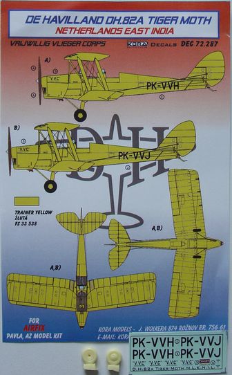 De Havilland DH82A Tiger Moth (Netherlands East Indies Vrijwillig Vlieger coprs VVC) DEC72287