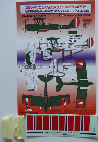 De Havilland DH82A Tiger Moth (Norwegian Army Air Force) part 2 on Ski's DEC72291