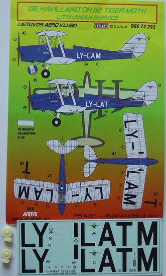 De Havilland DH82A Tiger Moth (Lithuanian Aero Club) DEC72292