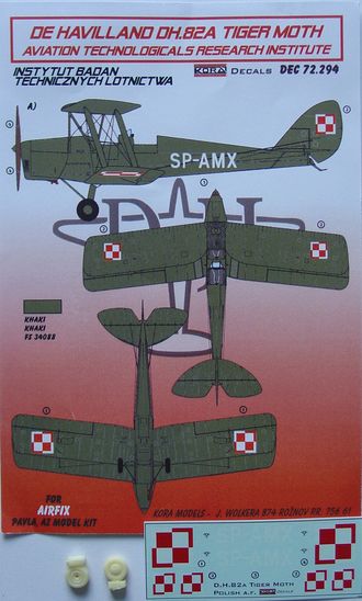 De Havilland DH82A Tiger Moth (Polish Aviation Technological Research Institute) DEC72294
