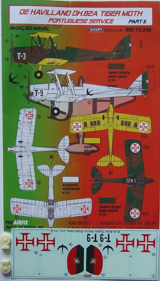 De Havilland DH82A Tiger Moth (Portugese Service) part2; Navy DEC72296