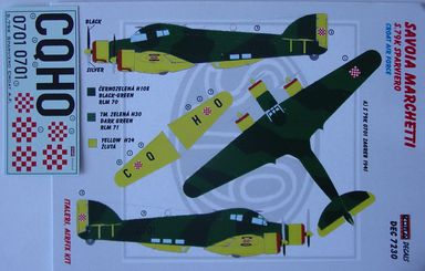 Savoia Marchetti SM79K (Croatian AF) DEC7230