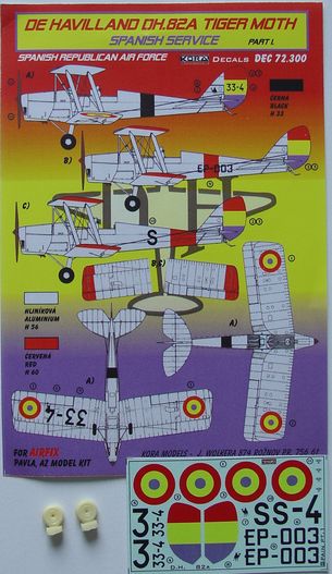 De Havilland DH82A Tiger Moth (Spanish Service) part 1; Nationalist AF  DEC72300