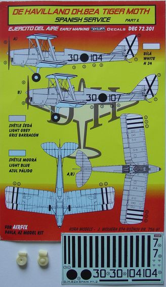 De Havilland DH82A Tiger Moth (Spanish Service ) part 1; Republican AF early  DEC72301