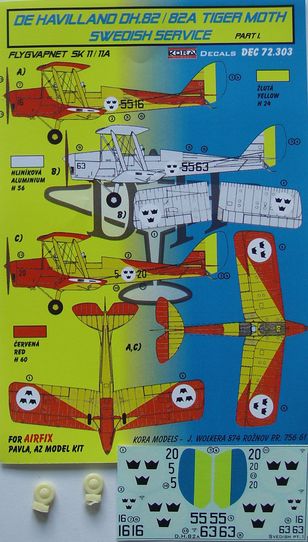 De Havilland DH82A Tiger Moth (Swedish AF) part 1 DEC72303