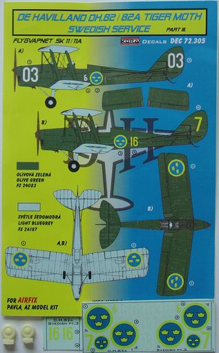 De Havilland DH82A Tiger Moth (Swedish AF) part 3 DEC72305