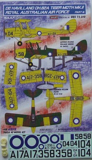 De Havilland DH82A Tiger Moth MKII (Royal Australian AF) part 3 DEC72310