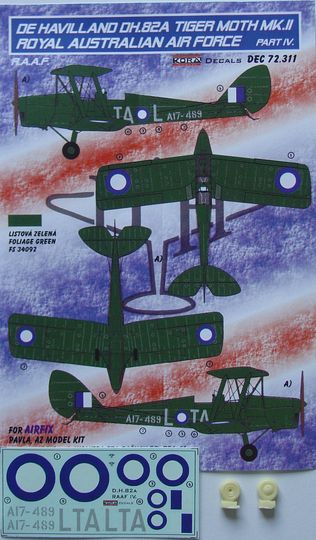 De Havilland DH82A Tiger Moth MKII (Royal Australian AF) part 4 DEC72311