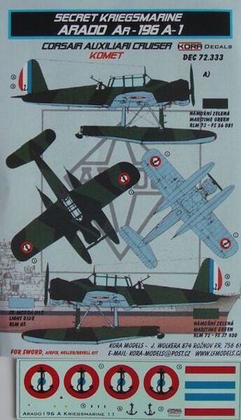 Arado Ar196A-1 aboard Komet Secret Kriegsmarine  DEC72333