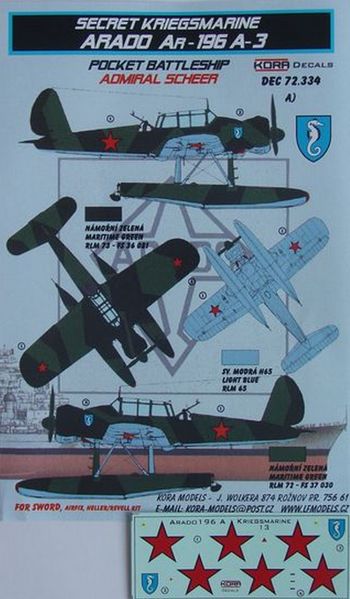 Arado Ar196A-3 aboard Admiral Scheer Secret Kriegsmarine DEC72334