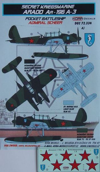 Arado Ar196A-3 aboard Admiral Scheer Secret Kriegsmarine  DEC72334