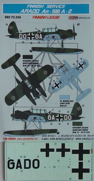 Arado Ar196A-2 Finnish Lease DEC72336