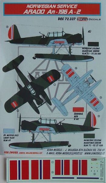 Arado Ar196A-2 Norwegian service DEC72337