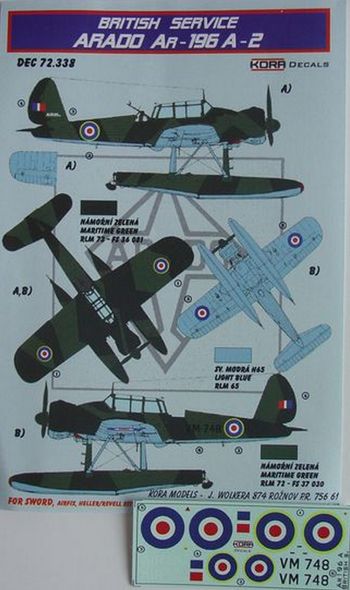 Arado Ar196A-2 British service  DEC72338