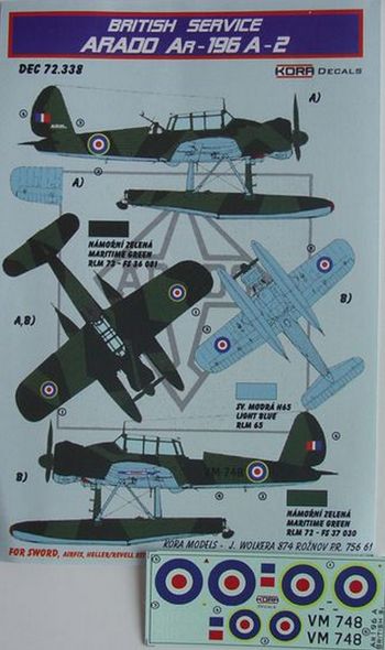 Arado Ar196A-2 British service DEC72338