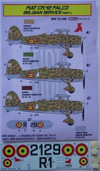 Fiat CR42 Falco (Belgian AF) Part 1  DEC72340