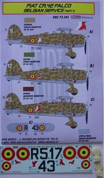 Fiat CR42 Falco (Belgian AF) Part 2 DEC72341