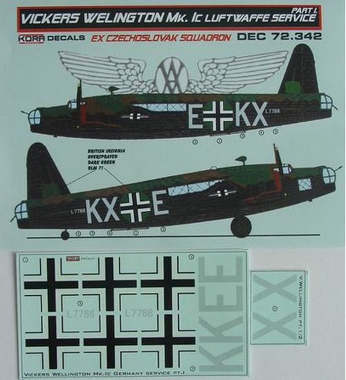 Vickers Wellington MK1c (Luftwaffe) Part 1  DEC72342
