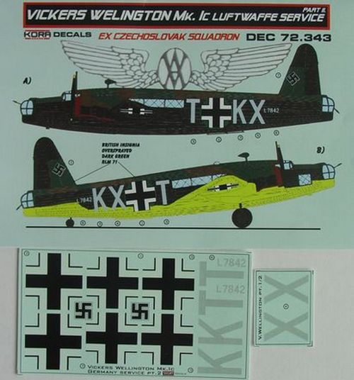 Vickers Wellington MK1c (Luftwaffe) Part 2 DEC72343