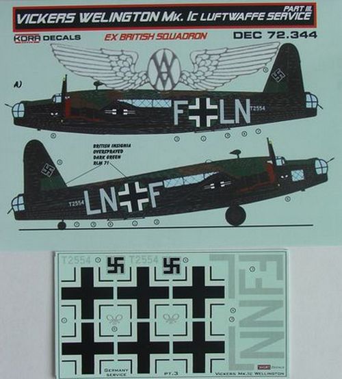 Vickers Wellington MK1c (Luftwaffe) Part 3 DEC72344