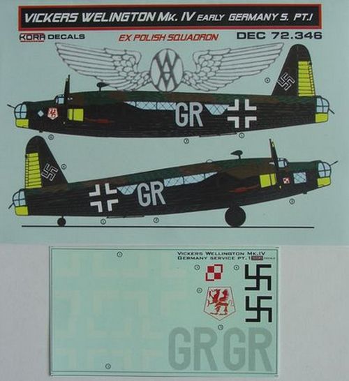 Vickers Wellington MKIV early (Luftwaffe) Part 1 DEC72346