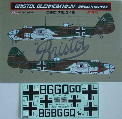 Bristol Blenheim MkIV in Luftwaffe Service Part 1 DEC72348