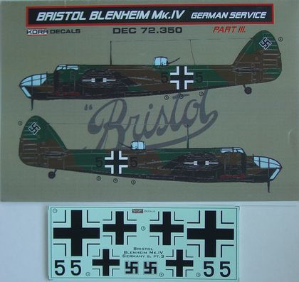 Bristol Blenheim MkIV in Luftwaffe Service Part 3  DEC72350