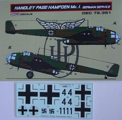 Handley Page Hampden Mk1 in Luftwaffe Service  DEC72351