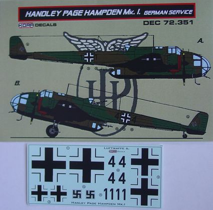 Handley Page Hampden Mk1 in Luftwaffe Service DEC72351