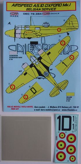 Airspeed AS10 Oxford MK1 in Belgian Service DEC72354