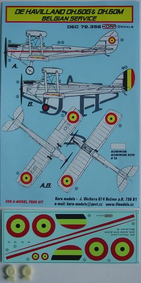 De Havilland DH60G & DH60M in Belgian Service DEC72356