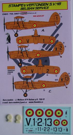 Stampe & Vertongen SV4b in Belgian Service DEC72357