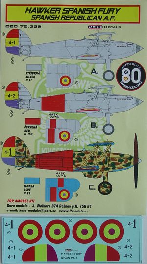 Hawker Spanish Fury (Spanish Republican AF)  DEC72359