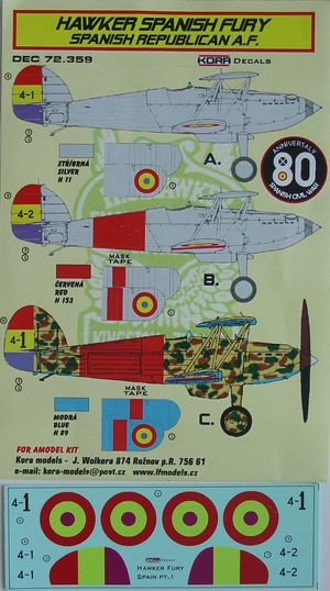 Hawker Spanish Fury (Spanish Republican AF) DEC72359