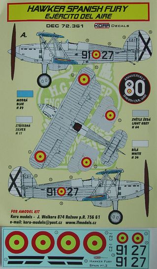 Hawker Spanish Fury (Spanish Ejercito del Aire)  DEC72361