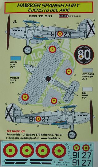 Hawker Spanish Fury (Spanish Ejercito del Aire) DEC72361
