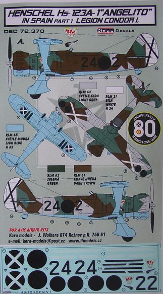 Henschel HS123A-1 Angelito in Spain Part 1 (Legion Condor 1) DEC72370